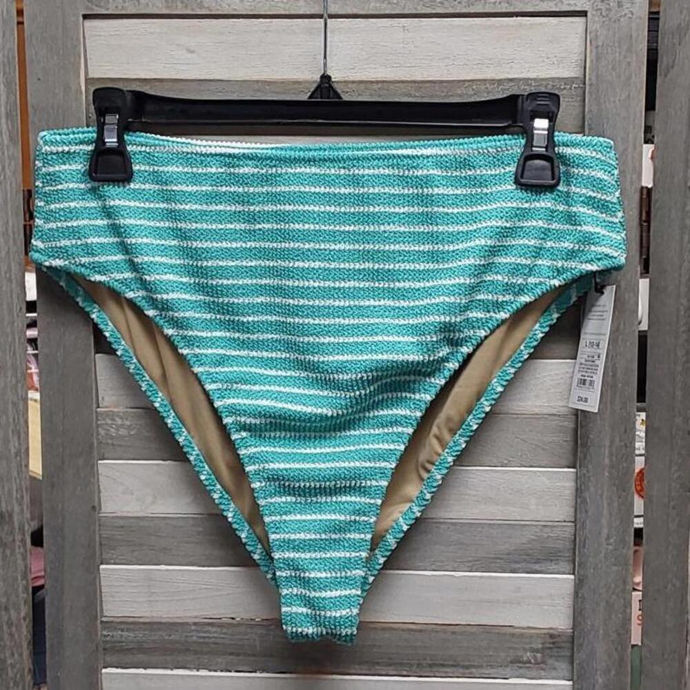 Pucker High Waist Cheeky Bikini Bottom | Shade & Shore | Large (12/14)